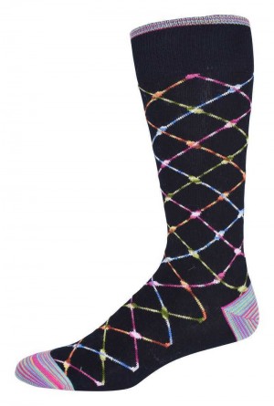 Robert Graham Ashbrook Sock Blu Marino | 312SEBHMG