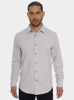 Robert Graham Asterisk Long Sleeve Button Down Shirt Blu | 371PWAUCV