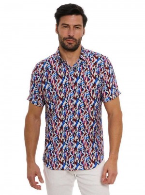 Robert Graham Crue Short Sleeve Button Down Shirt Multi | 572GVXIUS