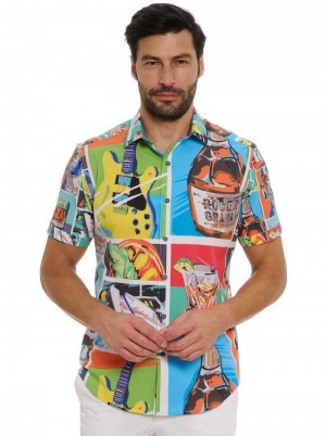 Robert Graham Fiesta De Verano Short Sleeve Button Down Shirt Multi | 679ZVLMYX