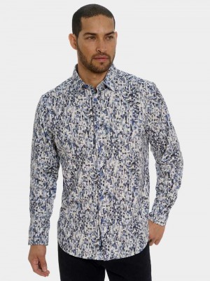 Robert Graham Fragment Long Sleeve Button Down Shirt Blu | 136NIATUQ