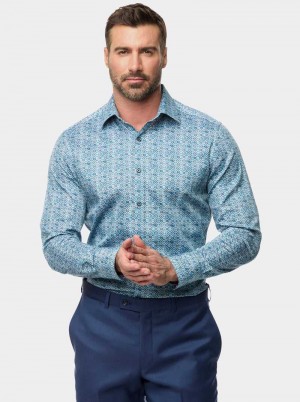 Robert Graham Frisco Long Sleeve Button Down Shirt Blu | 148JKELGB