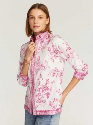 Robert Graham Hadley Shirt Rosa | 359UBNRGH