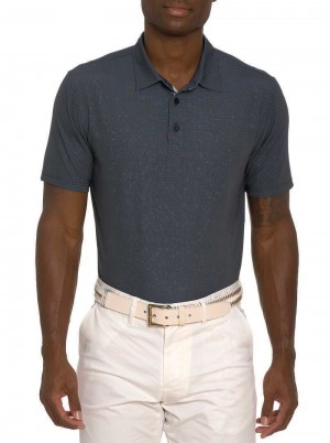 Robert Graham Hyde Performance Polo Nere | 342LFAICR