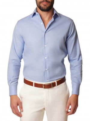 Robert Graham Kane Dress Shirt Blu Chiaro | 459BATVFZ