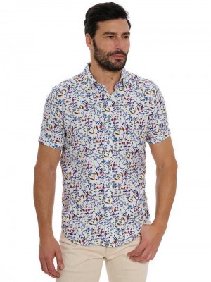 Robert Graham Landon Short Sleeve Button Down Shirt Multi | 293YACBHO