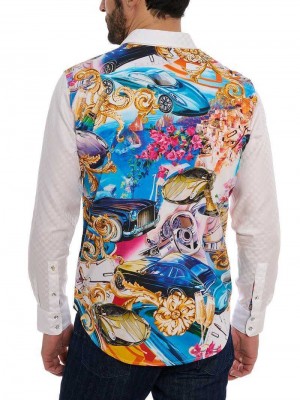 Robert Graham Limited Edition Behind The Wheel Long Sleeve Button Down Shirt Classic | 142ARHYTM