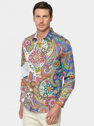 Robert Graham Limited Edition Dprops Long Sleeve Button Down Shirt Classic | 094NOJGMC