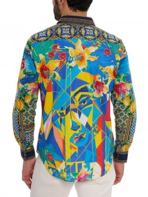 Robert Graham Limited Edition Toast The Coast Long Sleeve Button Down Shirt Multi | 729GAHYSF