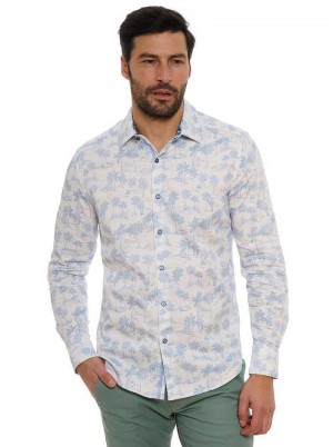 Robert Graham Maris Long Sleeve Button Down Shirt Bianche | 053OYPFLR