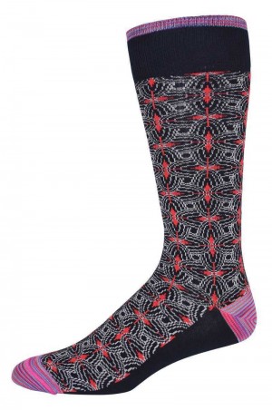 Robert Graham Midland Sock Blu Marino | 046TCWOHQ