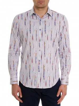 Robert Graham Shipping Lines Long Sleeve Button Down Shirt Multi | 831WGEVRI