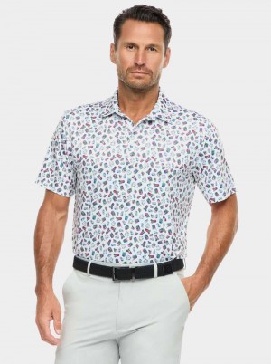 Robert Graham Shuffle N Shake Short Sleeve Knit Polo Magenta | 026KIHJST