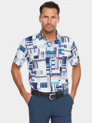 Robert Graham Siro Short Sleeve Knit Polo Multi | 154YNWRCT