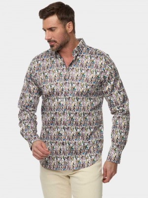 Robert Graham Skeletal Stroll Long Sleeve Button Down Shirt Multi | 704VKSPWM