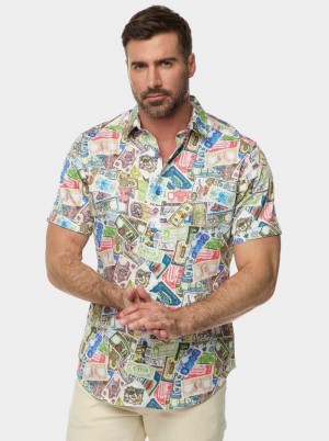 Robert Graham The Heist Short Sleeve Button Down Shirt Multi | 675VEXSIU