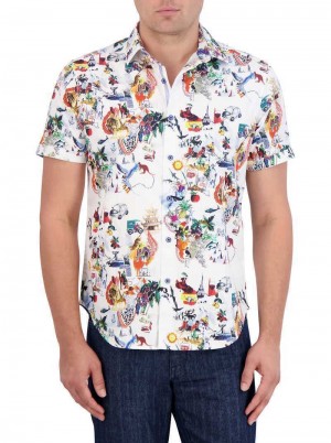 Robert Graham Trippin Short Sleeve Button Down Shirt Multi | 158LFSYDM