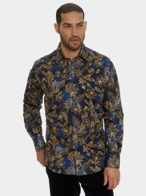 Robert Graham Valmont Long Sleeve Button Down Shirt Blu | 379KIMNYF