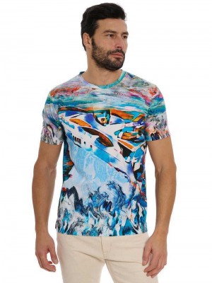 Robert Graham Yacht Trip T-shirt Multi | 062OAGRVQ