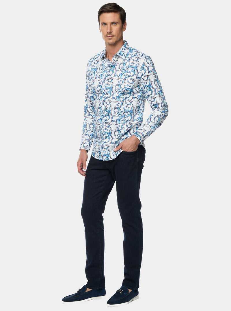 Robert Graham Acosta Long Sleeve Button Down Shirt Blu | 984CBRLIP