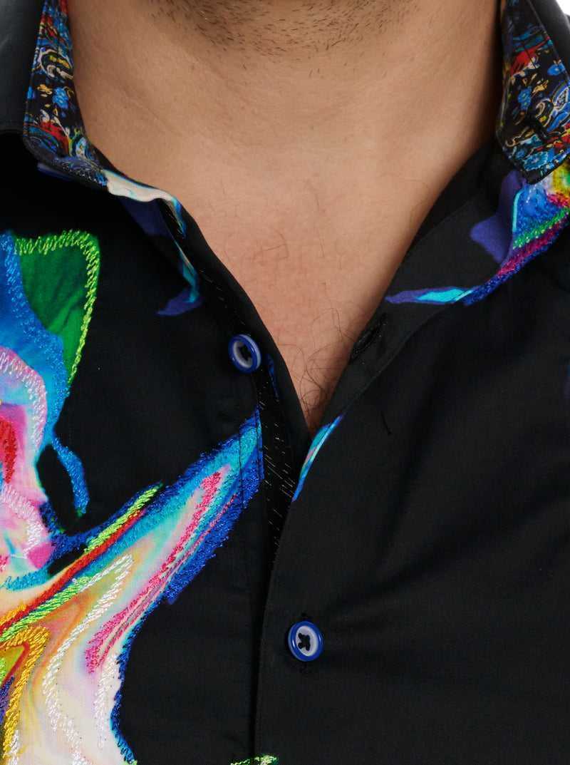 Robert Graham Aurora Long Sleeve Button Down Shirt Nere | 438PRNTJF