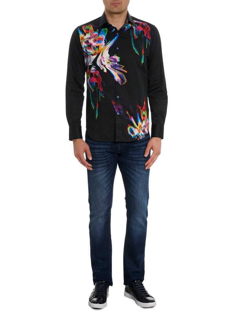 Robert Graham Aurora Long Sleeve Button Down Shirt Nere | 438PRNTJF