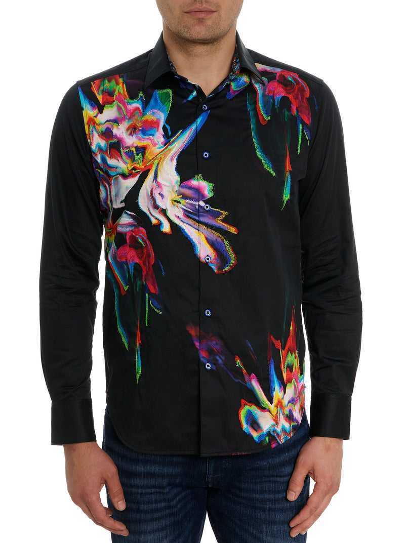 Robert Graham Aurora Long Sleeve Button Down Shirt Nere | 438PRNTJF