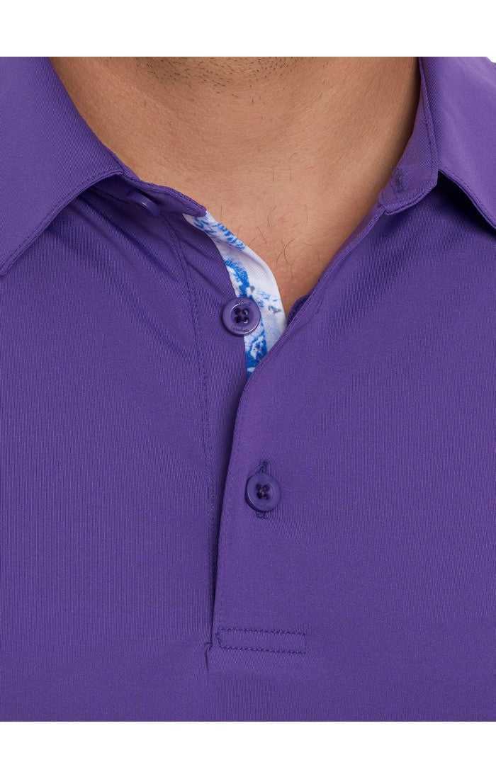 Robert Graham Axelsen Performance Polo Viola | 123OKXFQJ