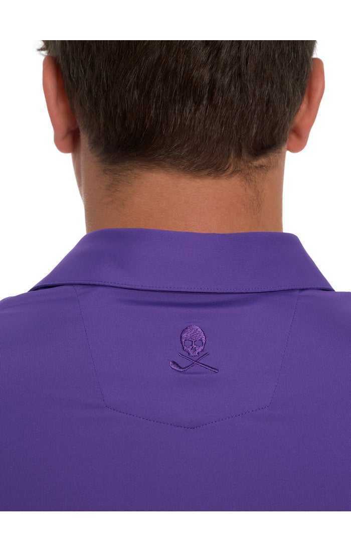 Robert Graham Axelsen Performance Polo Viola | 123OKXFQJ