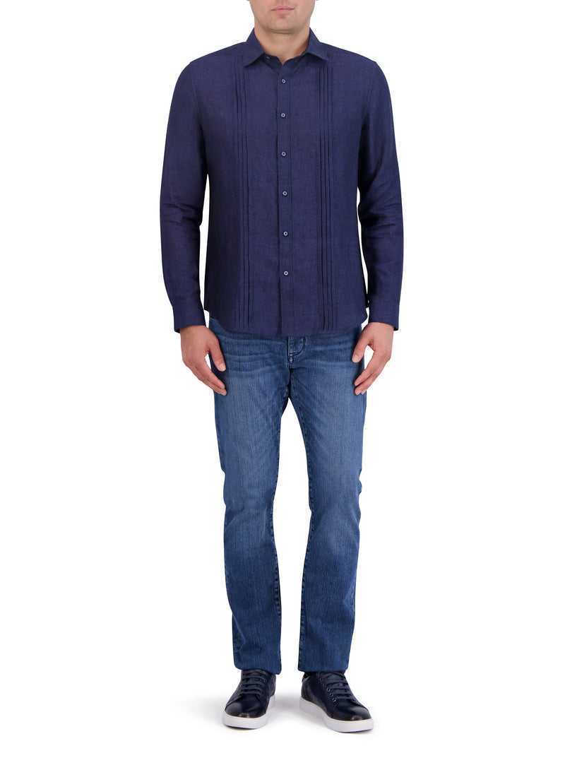 Robert Graham Baradero Long Sleeve Button Down Shirt Blu Marino | 320OAWBHI