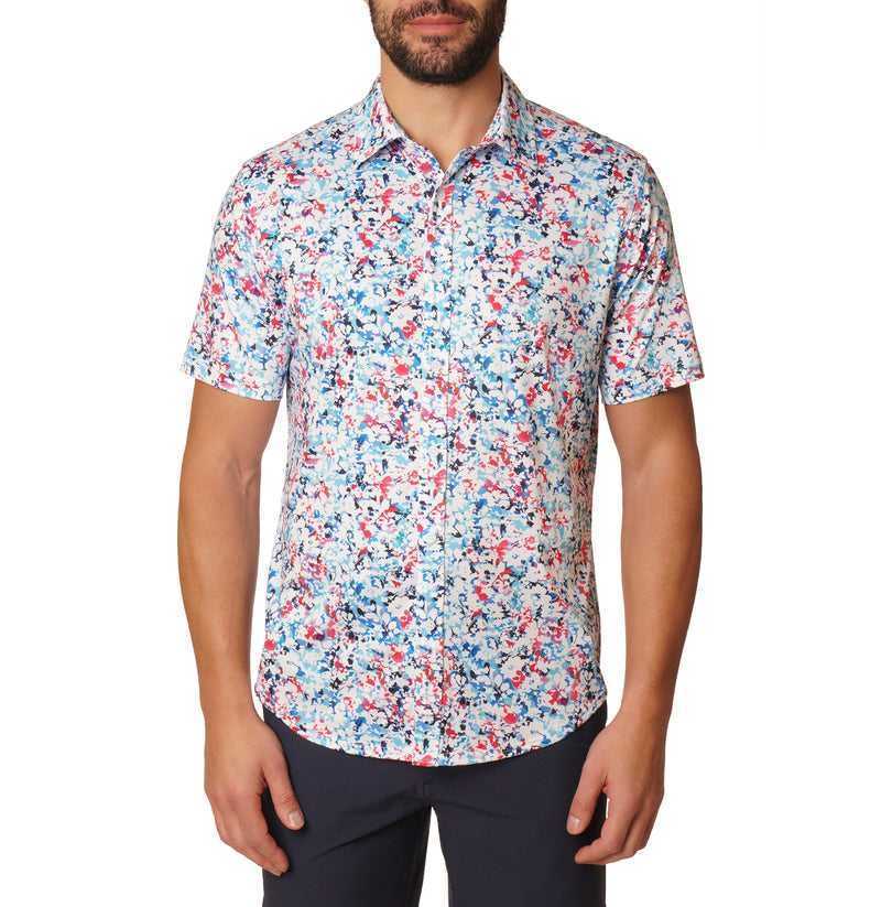 Robert Graham Blanes Short Sleeve Knit Shirt Multi | 703ZUGALV