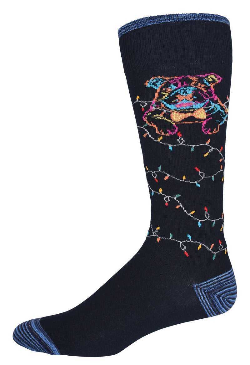 Robert Graham Bowtie Graham Sock Blu Marino | 724AZCYOG