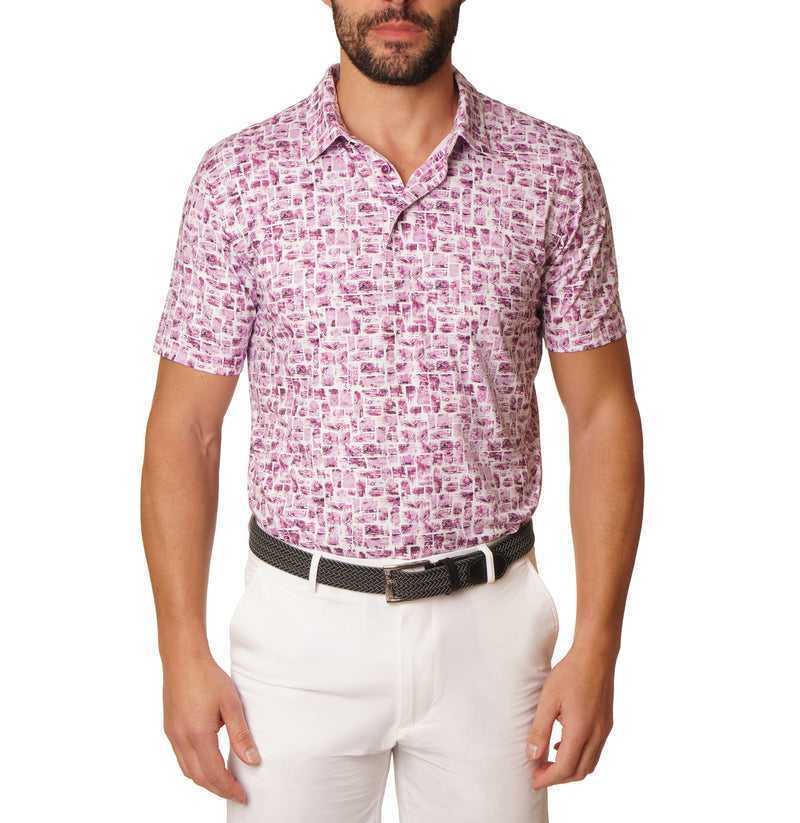 Robert Graham Brockman Polo Berry | 853XTLDFO