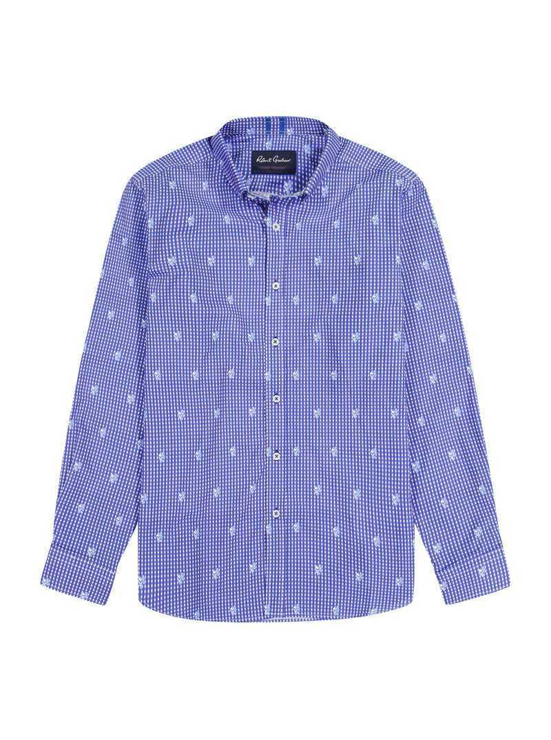 Robert Graham Bryson Long Sleeve Button Down Shirt Blu | 942RATVYI