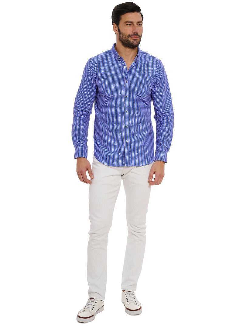 Robert Graham Bryson Long Sleeve Button Down Shirt Blu | 942RATVYI