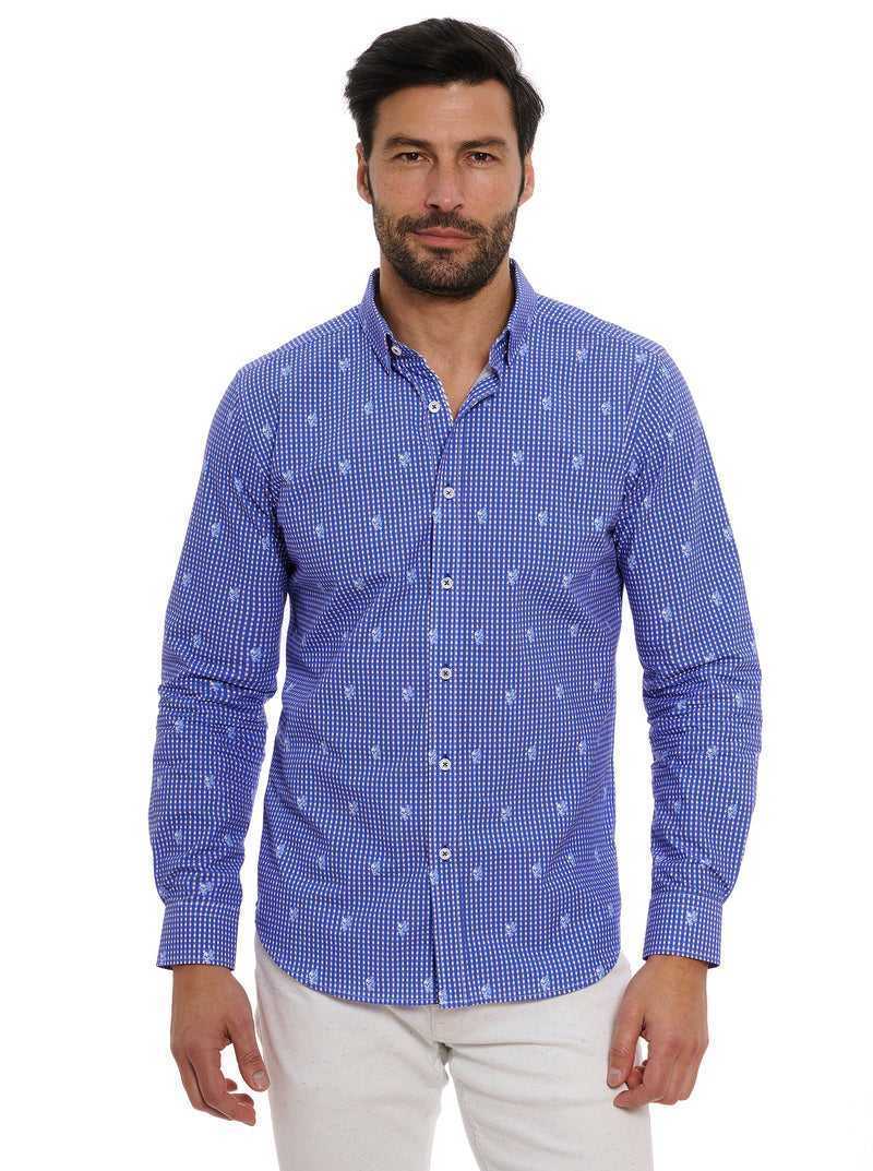 Robert Graham Bryson Long Sleeve Button Down Shirt Blu | 942RATVYI