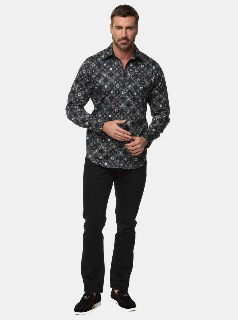 Robert Graham Buena Vista Long Sleeve Button Down Shirt Nere | 815XHRETB