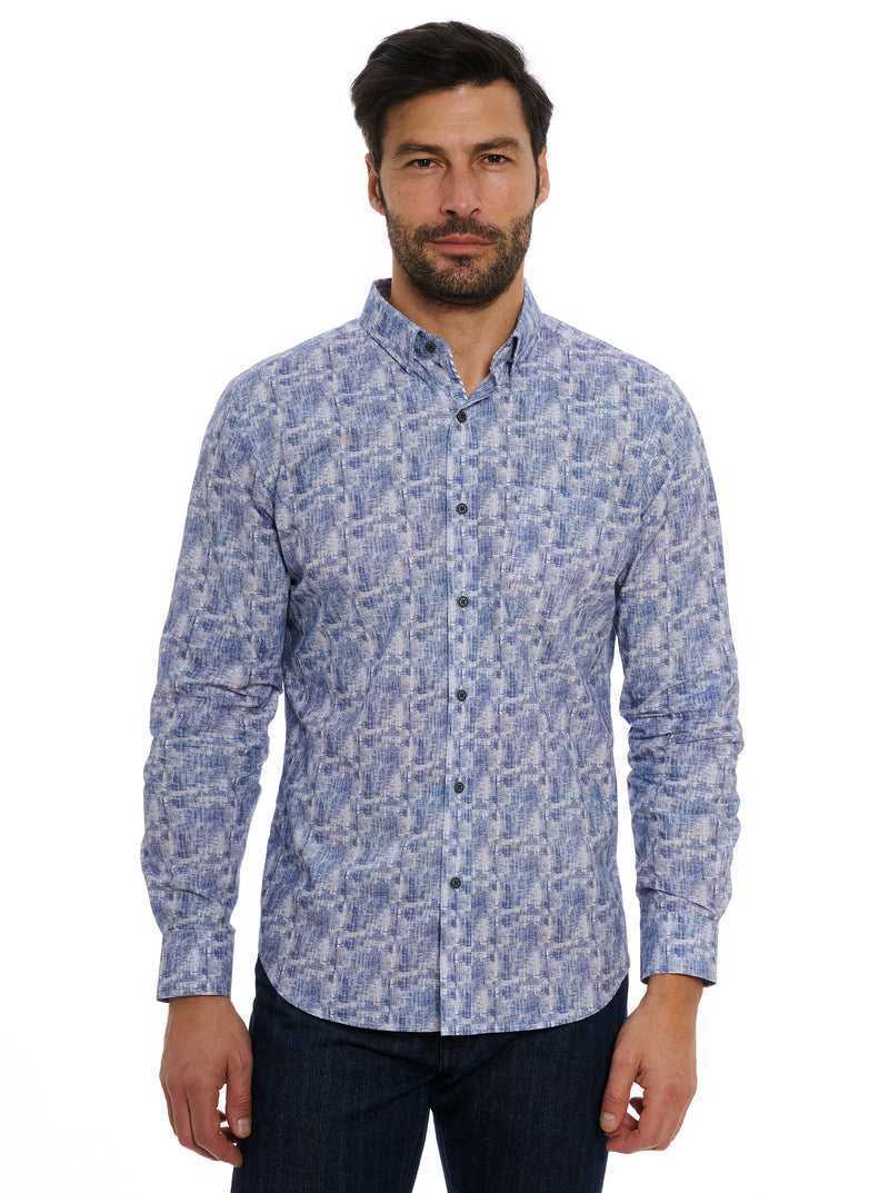 Robert Graham Chastin Long Sleeve Button Down Shirt Blu | 987YUCMNR