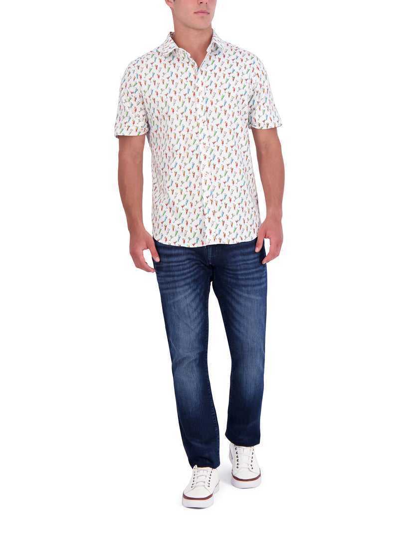 Robert Graham Cin Cin Short Sleeve Button Down Shirt Bianche | 084ZYOJPA