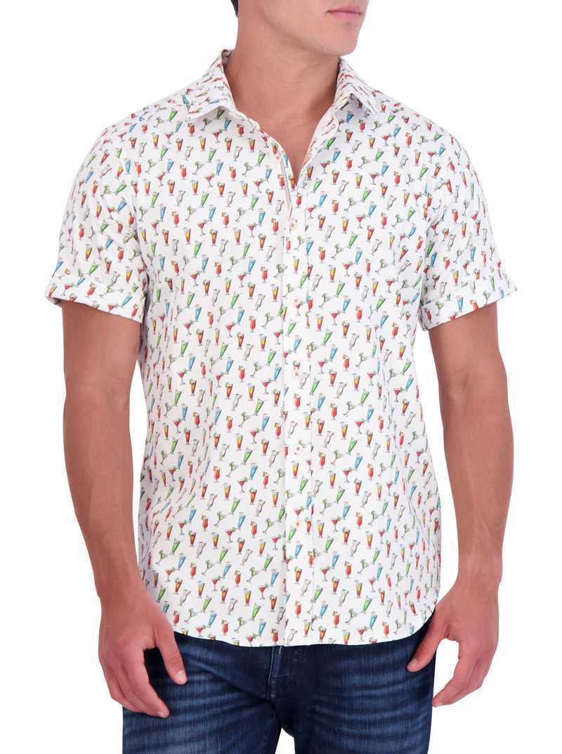 Robert Graham Cin Cin Short Sleeve Button Down Shirt Bianche | 084ZYOJPA