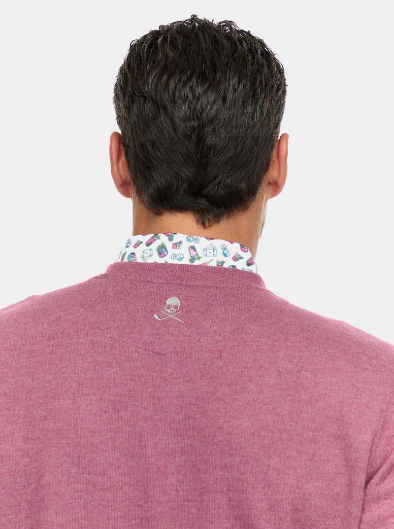 Robert Graham Colbourne Knit Shirt Berry | 908AESOQX