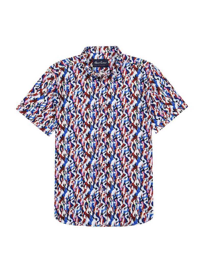 Robert Graham Crue Short Sleeve Button Down Shirt Multi | 572GVXIUS