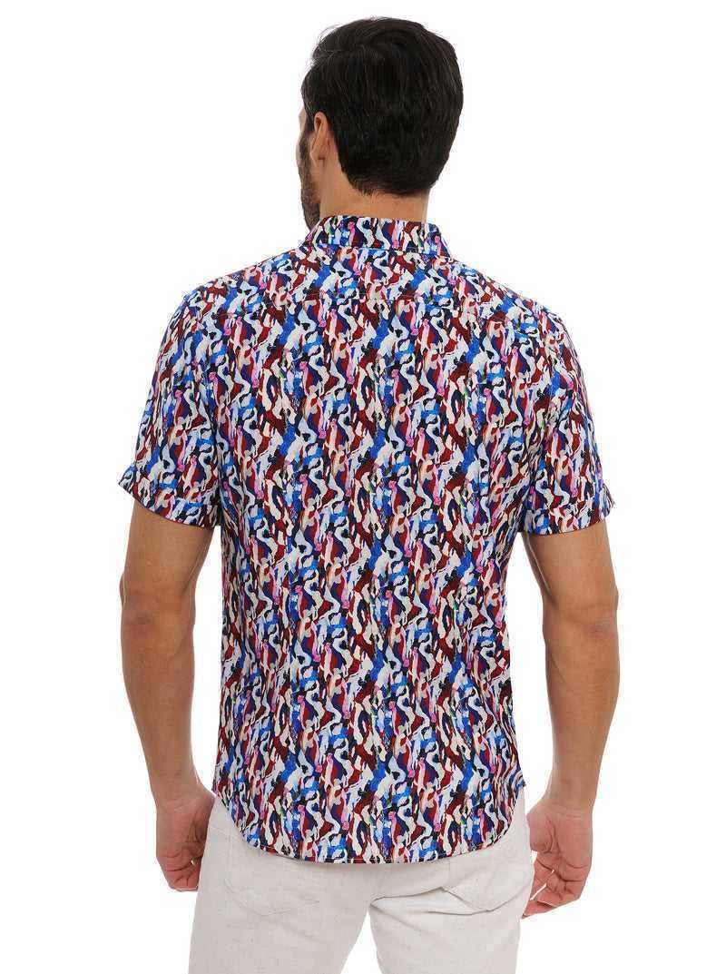 Robert Graham Crue Short Sleeve Button Down Shirt Multi | 572GVXIUS