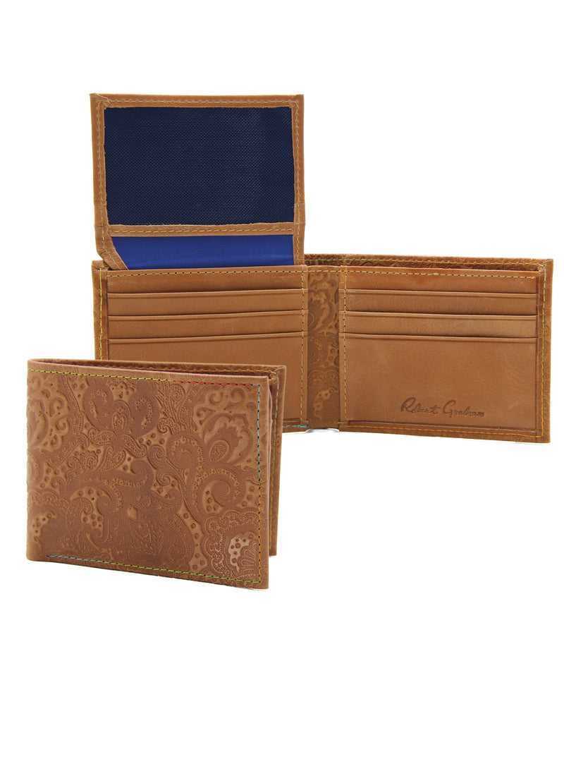 Robert Graham Current Slimfold Wallet Tan | 581ADKYHQ