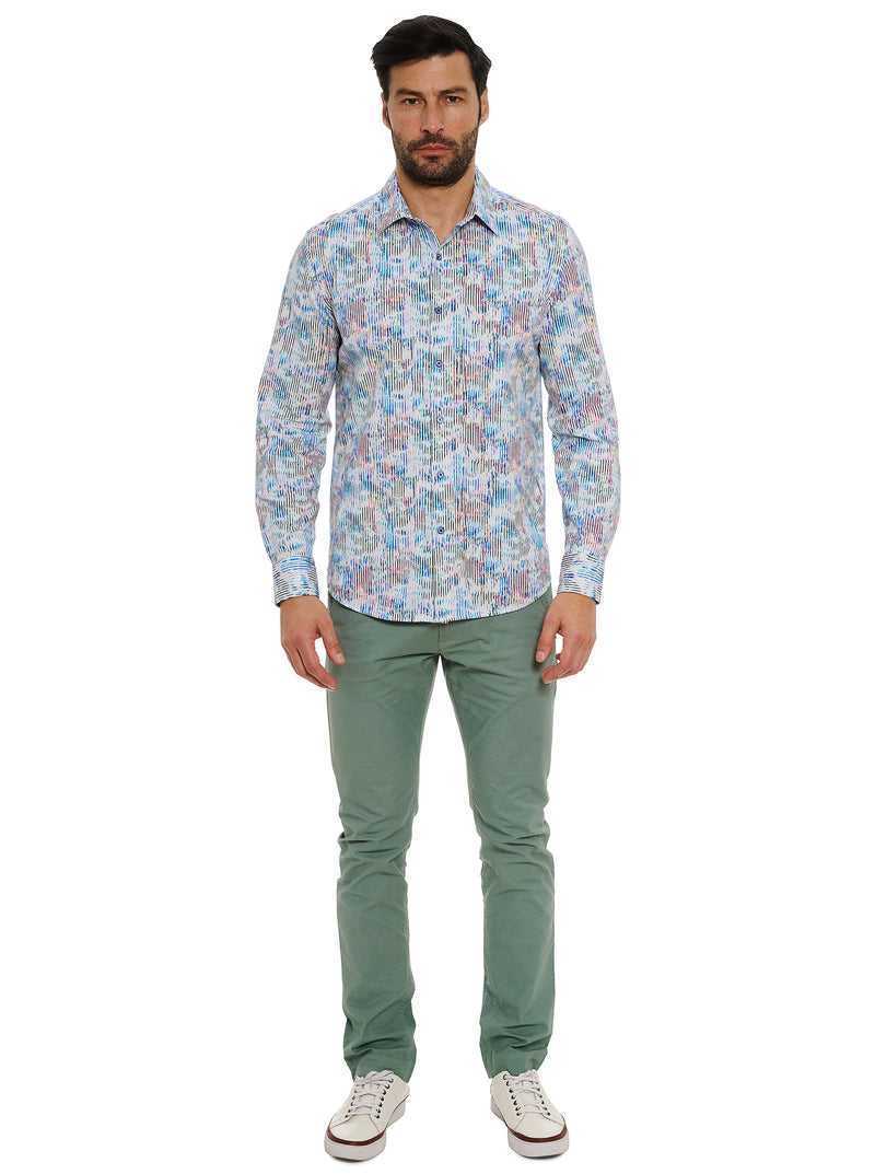 Robert Graham Delray Long Sleeve Knit Shirt Multi | 754NPHVQA