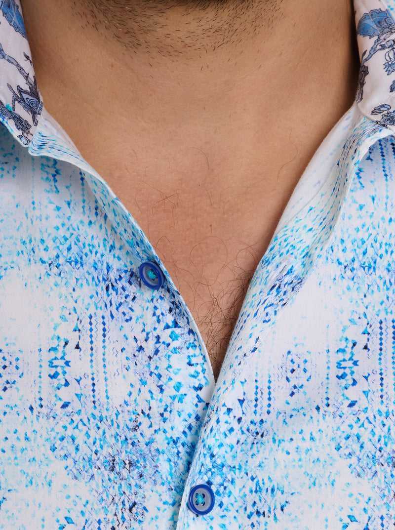 Robert Graham Dreamweaver Long Sleeve Button Down Shirt Teal | 784EIQYWF