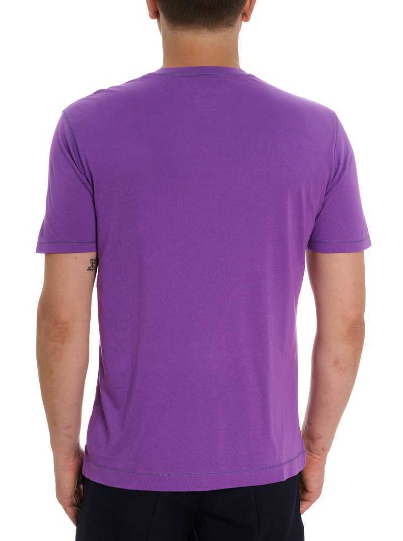 Robert Graham Eastwood T-shirt Grape | 948IZFMRT