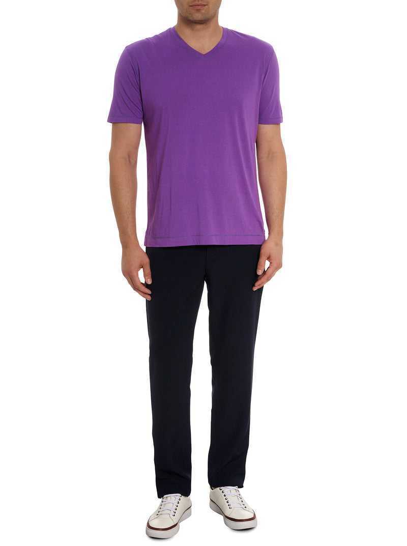 Robert Graham Eastwood T-shirt Grape | 948IZFMRT