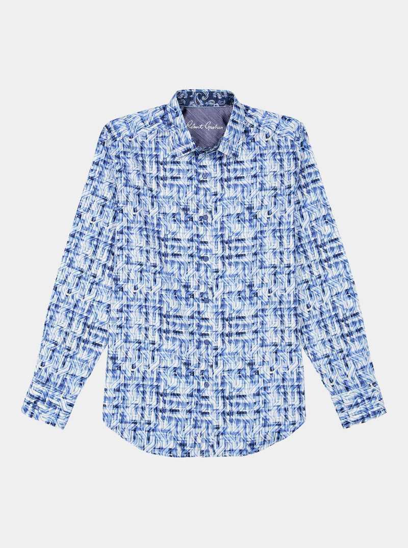 Robert Graham Erasmus Long Sleeve Button Down Shirt Blu | 136HGPFBC