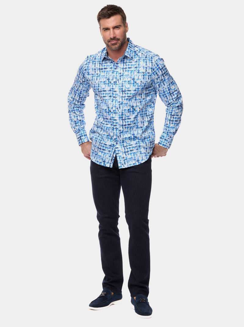 Robert Graham Erasmus Long Sleeve Button Down Shirt Blu | 136HGPFBC